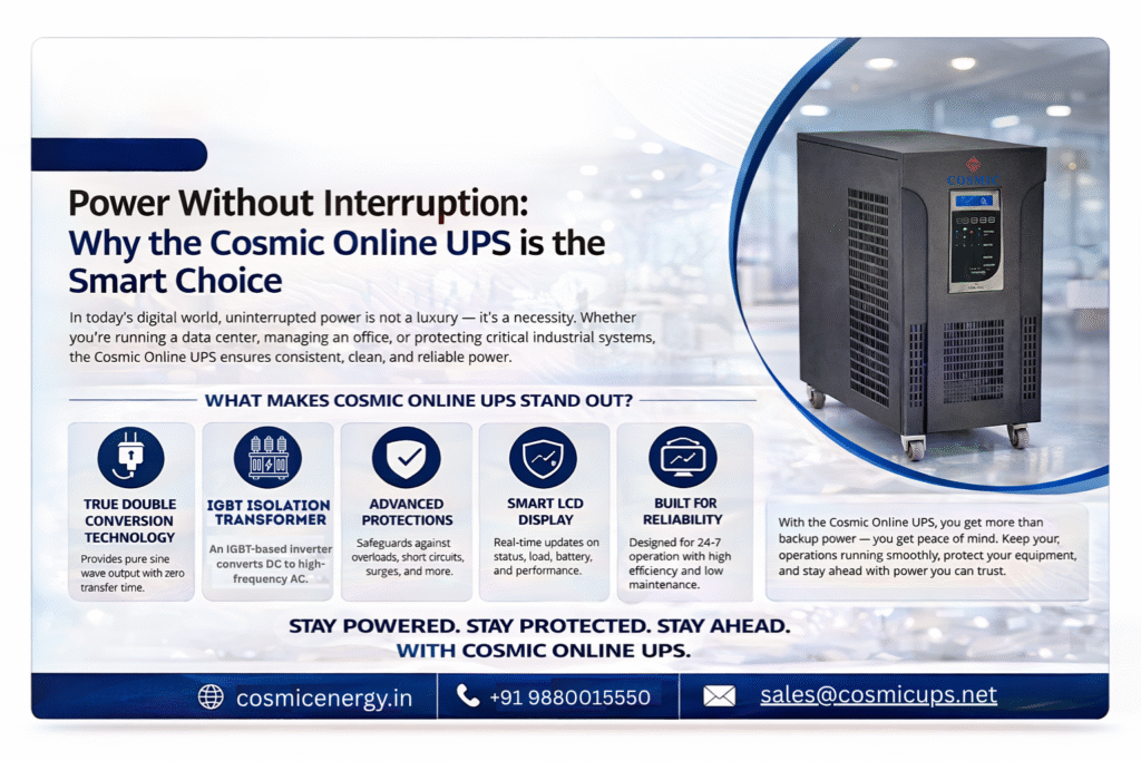 Online UPS Inbuilt Insolation Transformer