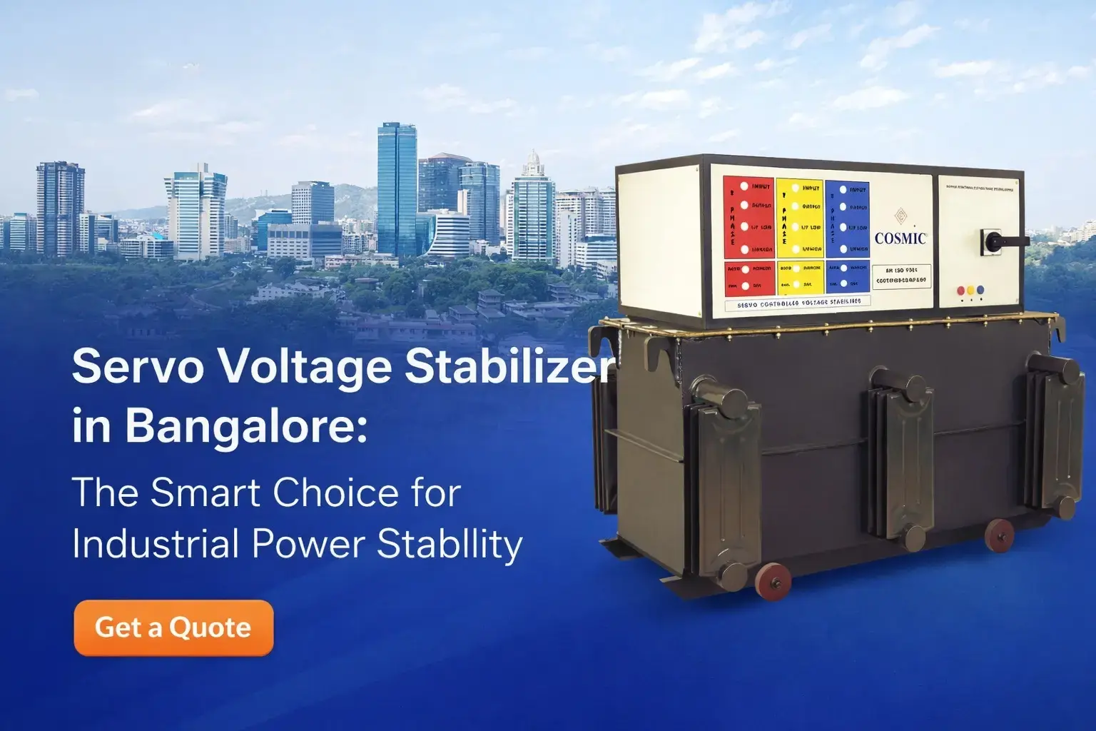 Servo Voltage Stabilizer in Bangalore – Smart Industrial Power Stability Solutions